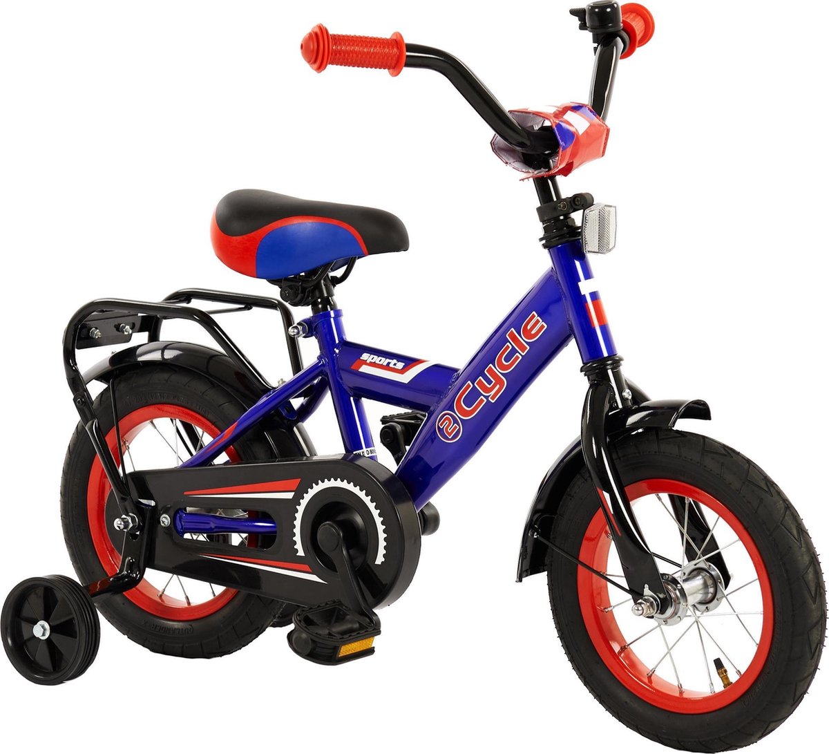 2Cycle Sports Kinderfiets - 12 inch - Blauw - Jongensfiets
