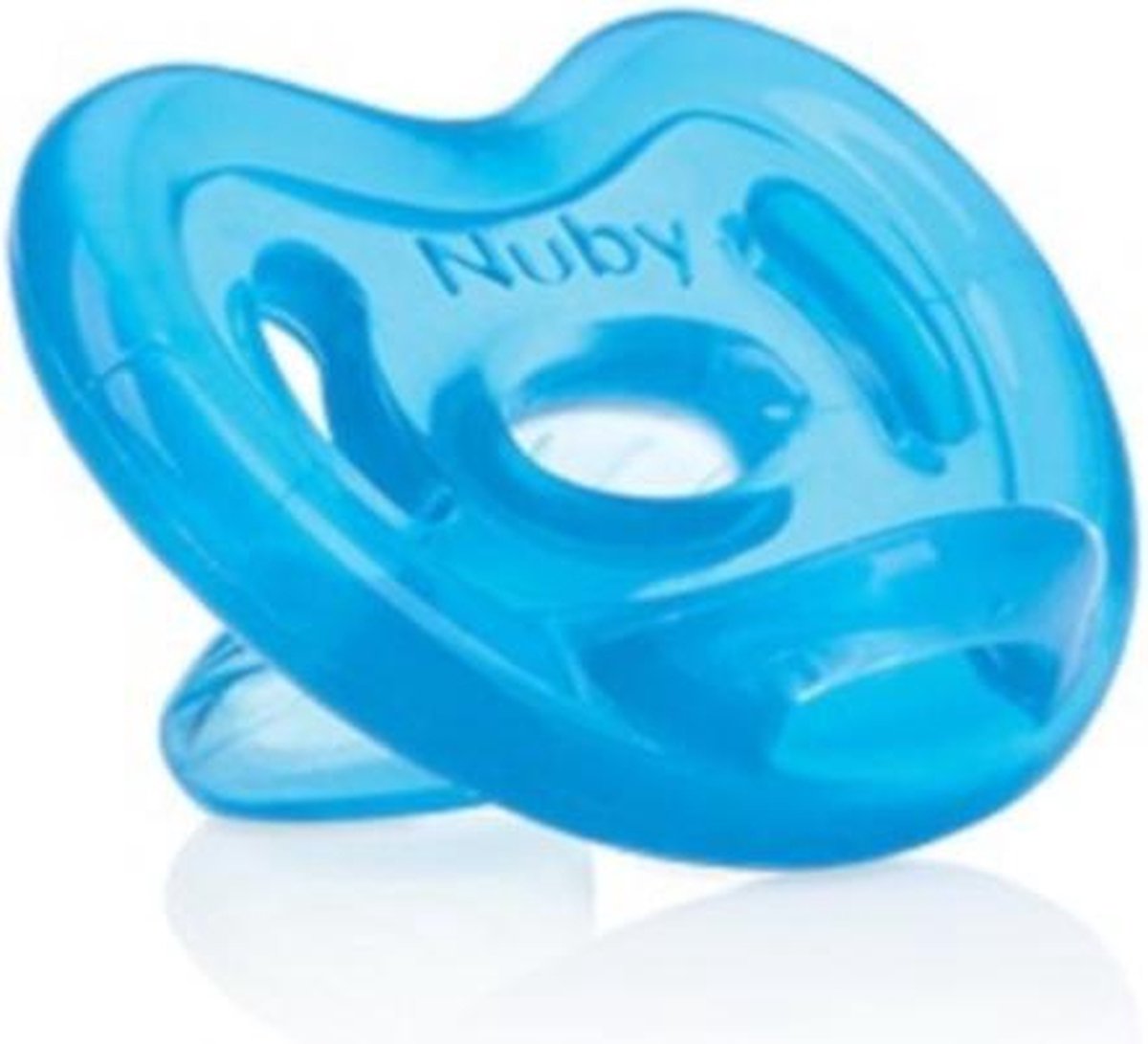 Nuby Orthodontische Fopspeen Junior Siliconen 12 Cm Blauw