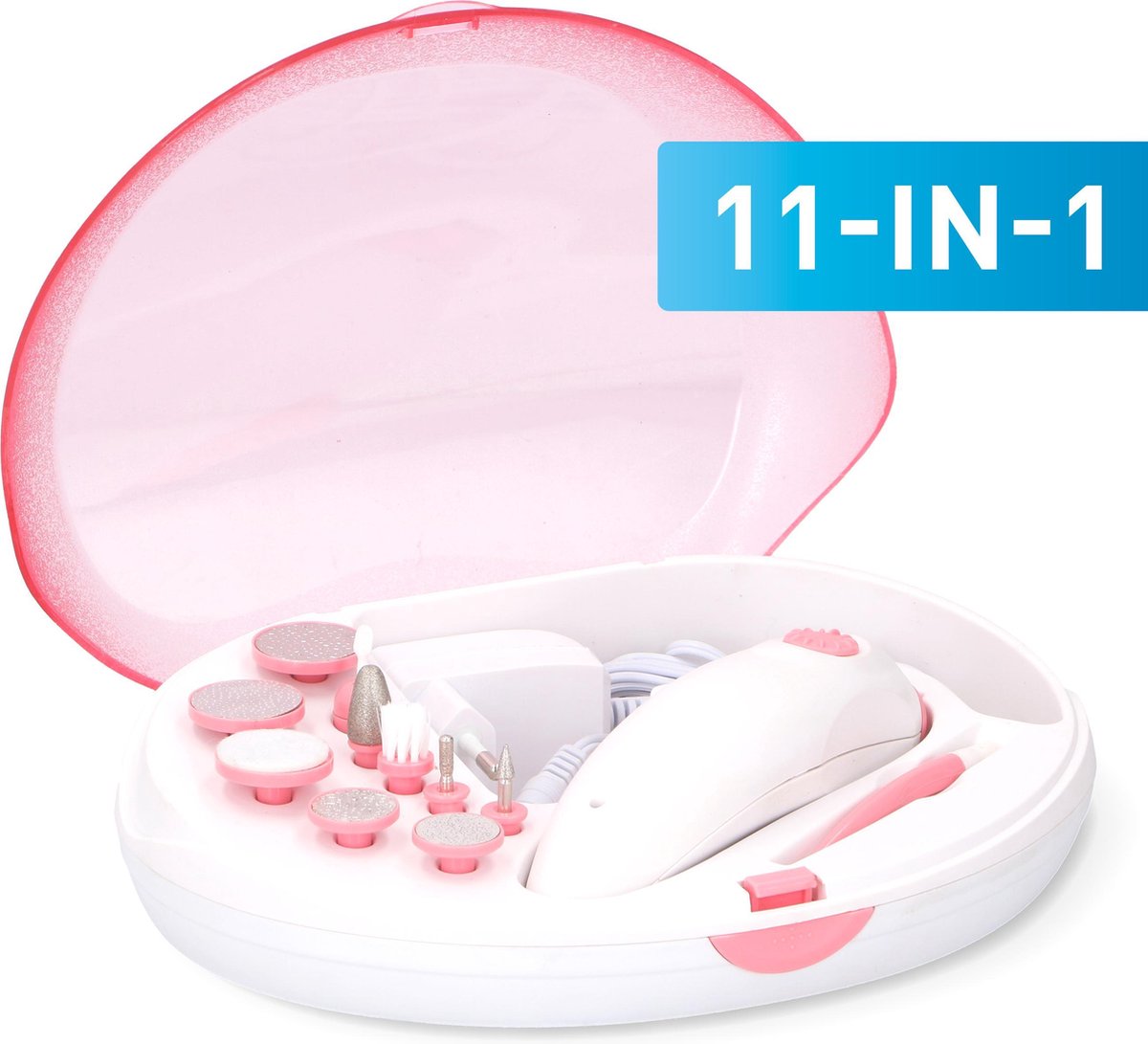 Grundig Manicure- en Pedicureset - Oplaadbaar - met 11 accessoires - Mooie Nagels