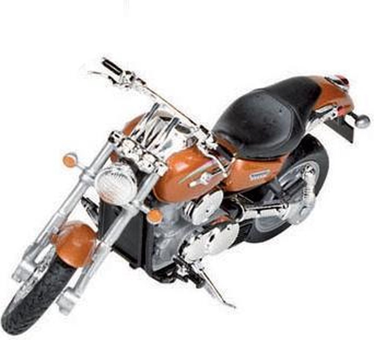Oranje chopper speelgoed motor 11 cm