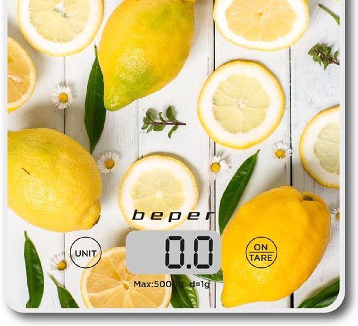 Beper BP.800- keukenweegschaal- digitale display- citroenen- tot 5KG