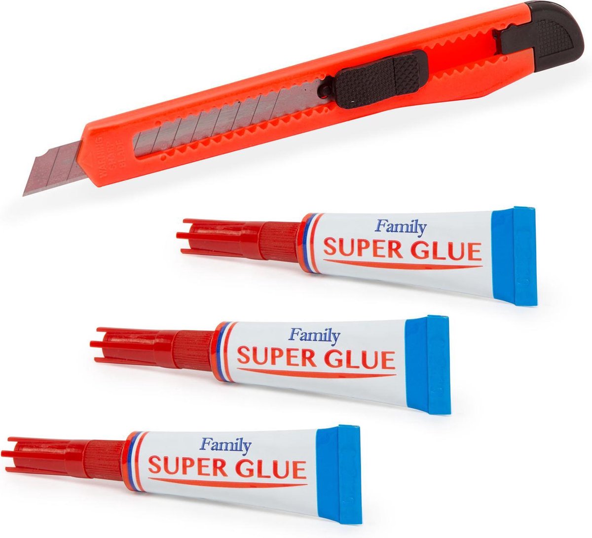 Universele Secondenlijm / Lijm - 3 Stuks - Secondelijm set met gratis Stanleymes - Schoenlijm/DIY/Hobbylijm