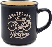 Campmug beker - Amsterdam - Klein - Zwart