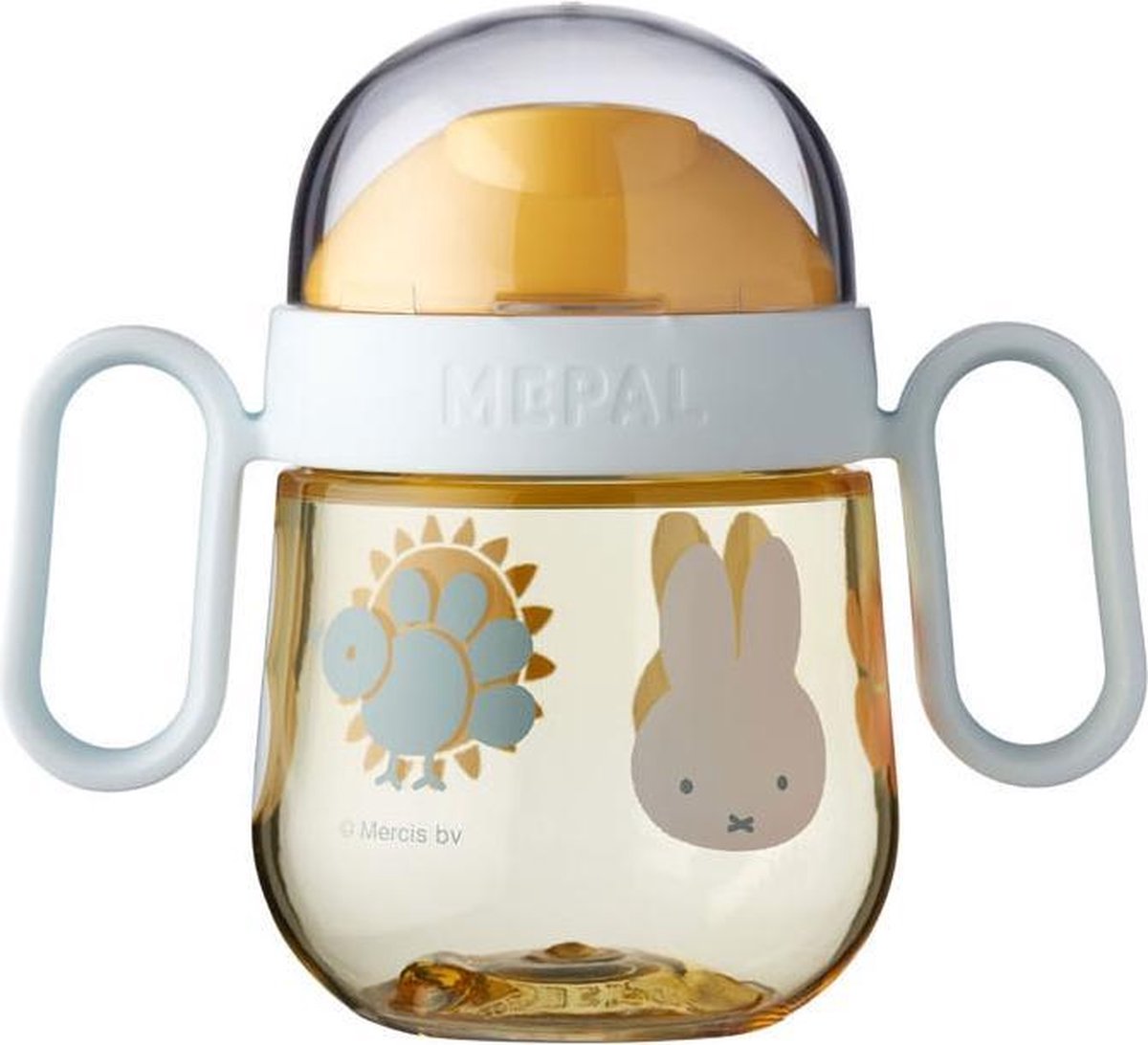 Mepal Mio – Antilekbeker 200 ml – gegarandeerd lekvrij – Nijntje Explore – kan tegen een stootje – drinkbeker voor kinderen – oefenbeker
