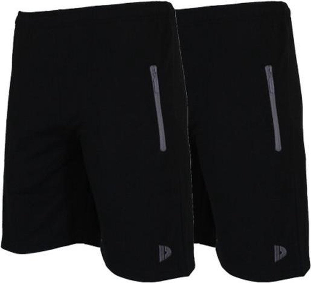 2-Pack Donnay Joggingshort - Sportshort - Heren - Maat XXL - Zwart