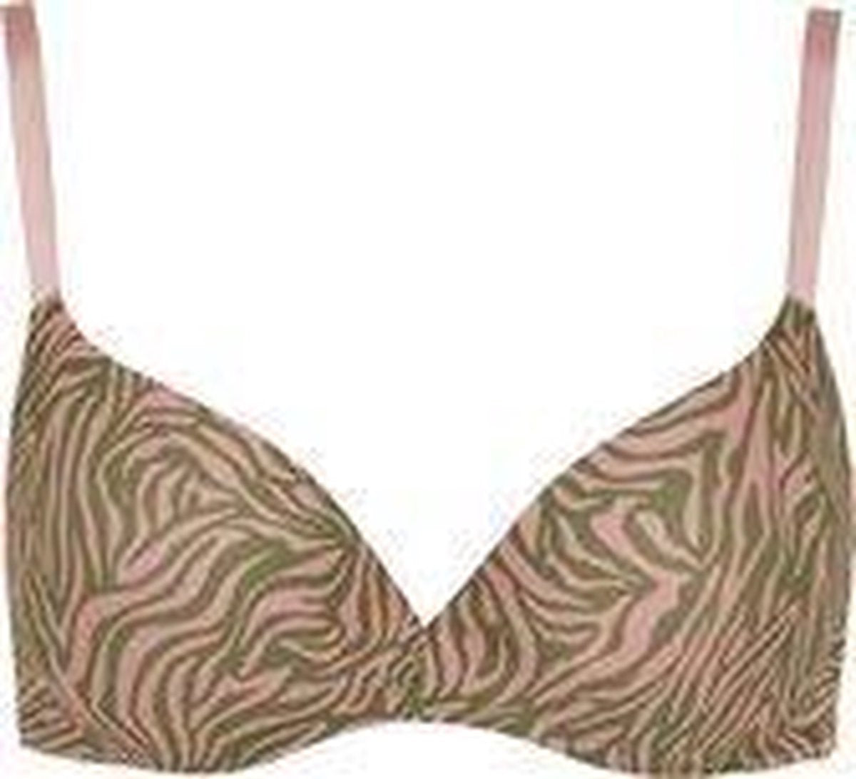 SAPPH - Comfort Zebra BH - push up bh - maat 80E - Dierenprint - roze groen