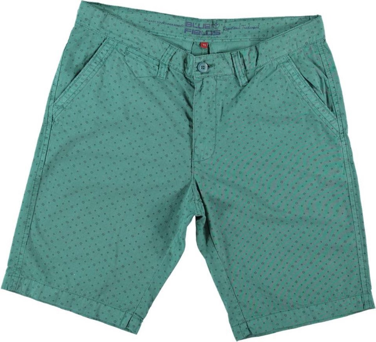 Bluefields groen short twill katoen - Maat W33