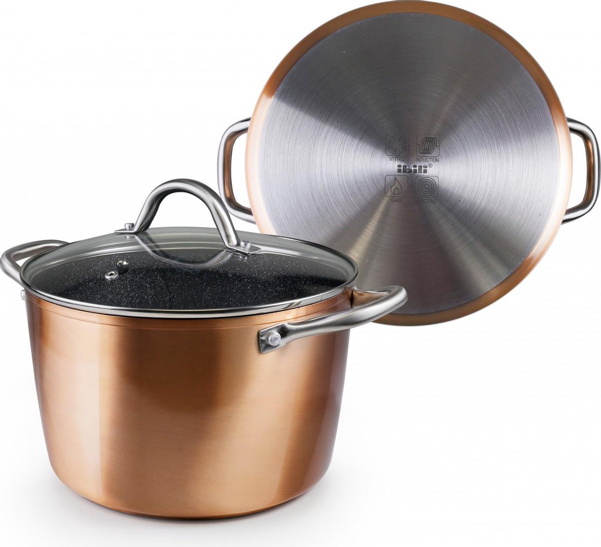 Ibili Natura Copper Hoge Kookpot - Ø 20cm