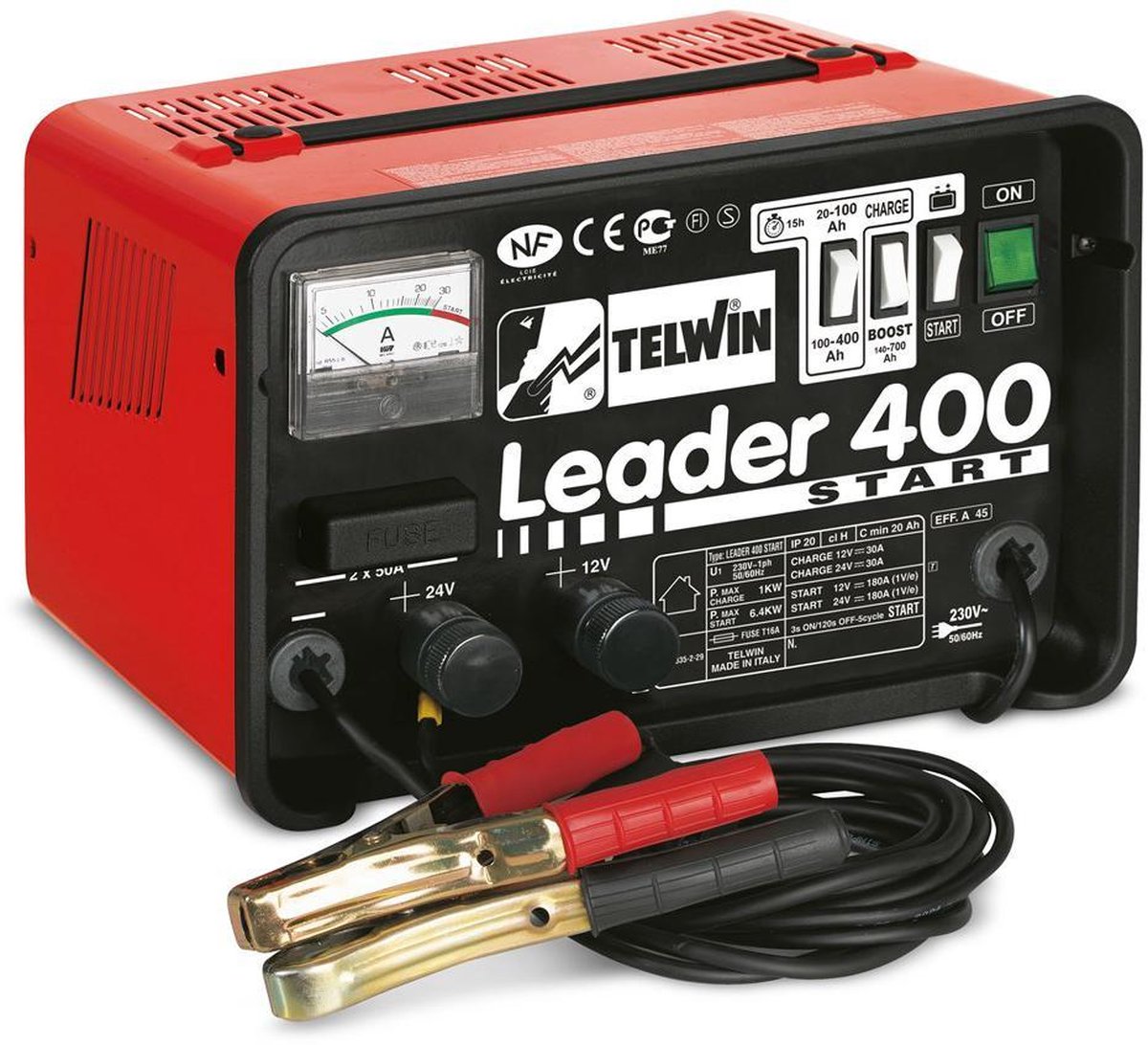 Telwin Acculader/starter LEADER 400 START 230V 12-24V