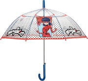 Zagtoon Paraplu Ladybug Automatisch 74 Cm Meisjes Transparant