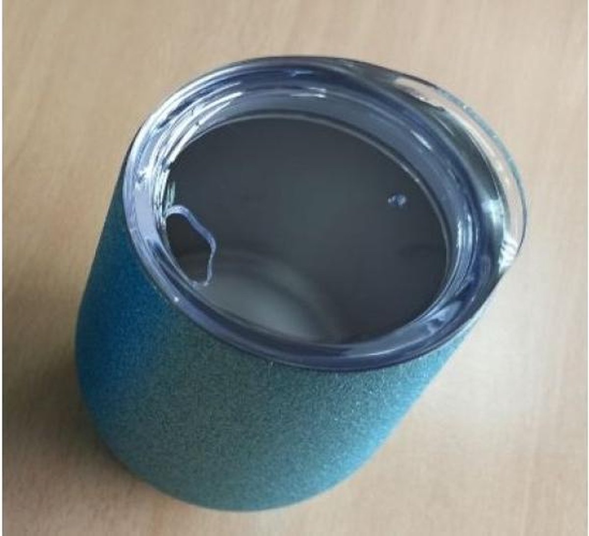Mok Glitter groen zwart  360 Ml Tea Time SWS
