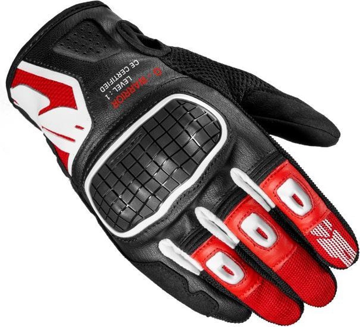 Spidi G-Warrior Red Motorcycle Gloves L