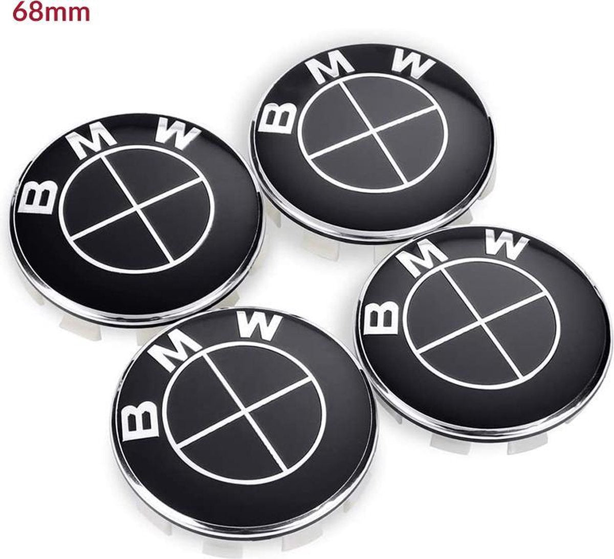 BMW naafdoppen 68mm Zwart (Velgdop / Centercaps - 36136783536 / 36122455269 )