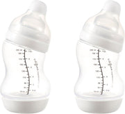Difrax Anti-Colic S-babyfles Wide - 200 ml - Wit - 2 stuks