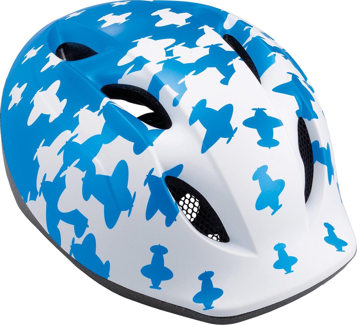 MET Buddy - Fietshelm - Kinderen - Vlinders - Blauw / Wit (52-57 cm)