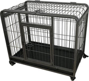 Topmast Heavy Duty Hondenbench Opvouwbaar 93L× 61W × 69H CM + Wielen