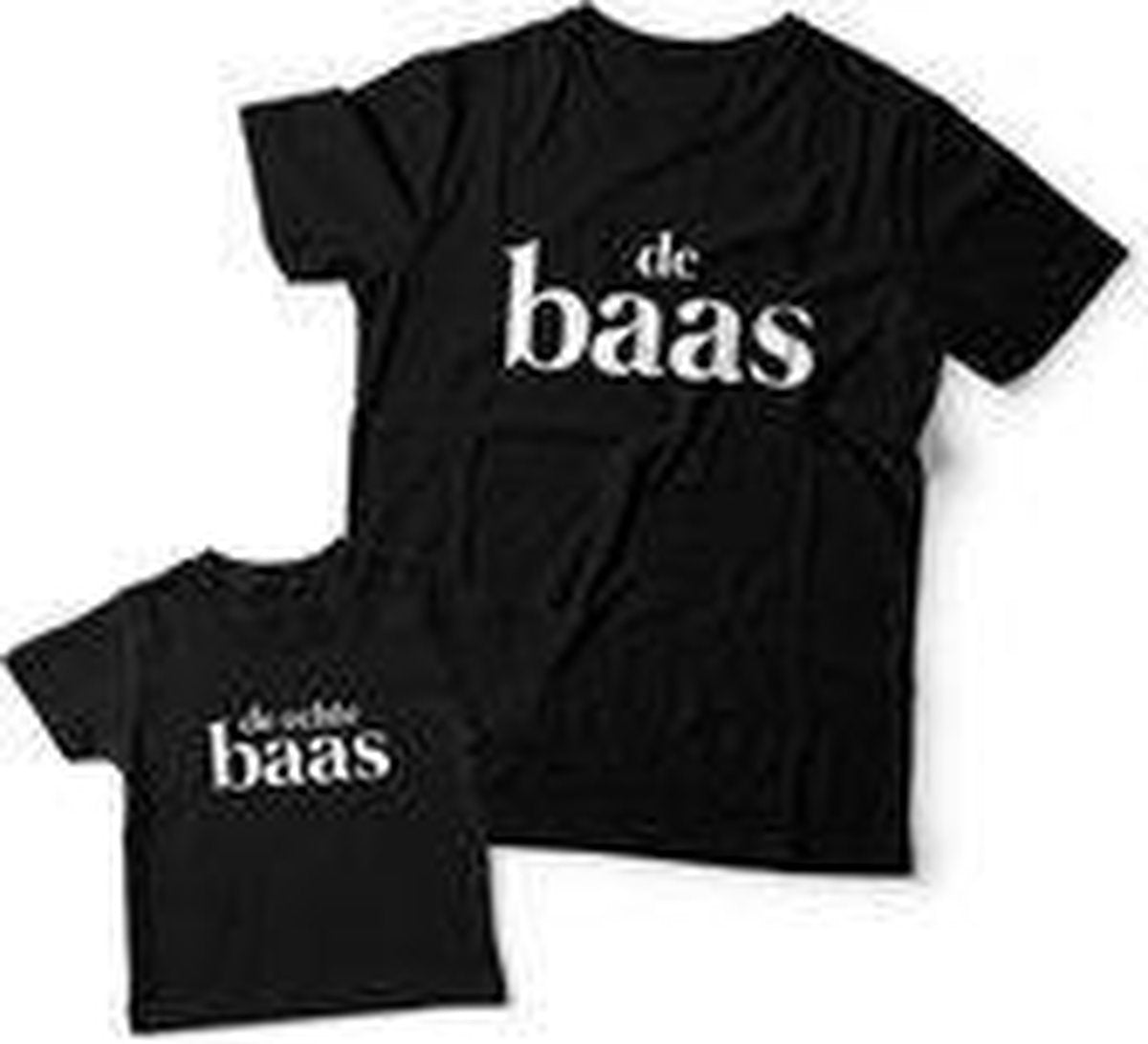 Matching shirts Vader & Zoon | De Echte Baas | Papa maat XL & Zoon maat 80