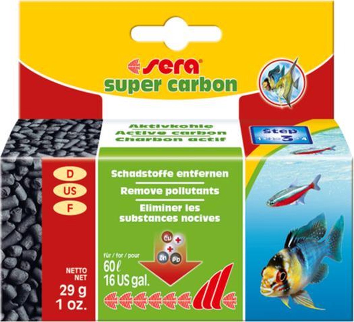Sera Super carbon - Verwijderd Schadelijke Stoffen - 29 Gr