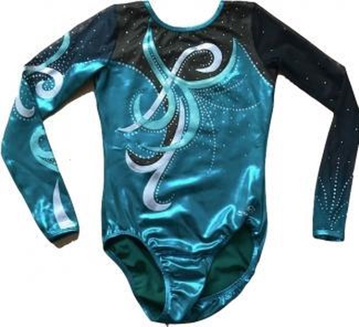Dreamlight Longsleeve Mystique Leotard - Teal/Silver/Seafoam - Adult Large