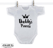 Rompertje Dady's Princess - Wit/Zwart - Maat 50/56