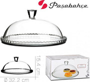 Pasabahce Taartplateau - met stolp -glas - 32cm