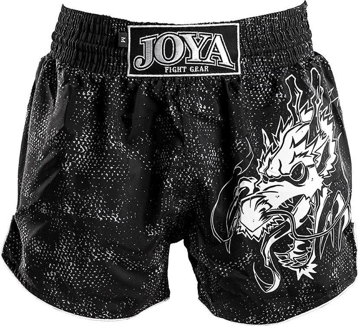 Joya Dragon Kickboks Broekje - Zwart - Wit-XS