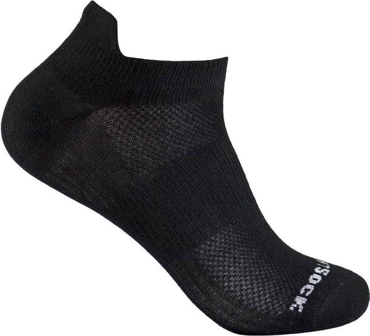 Wrightsock Coolmesh Low Tab - Zwart - 45-49