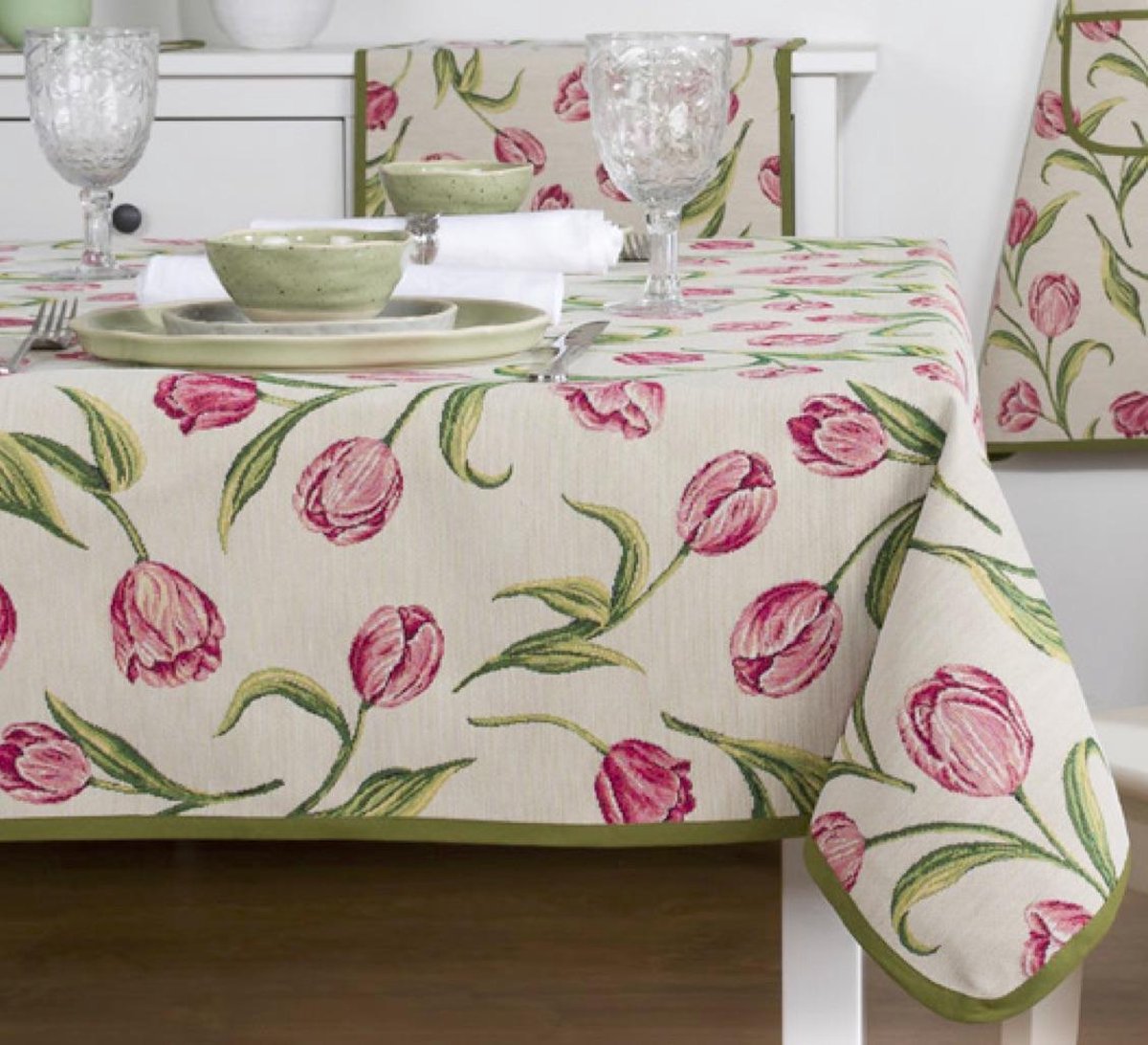 Placemat - luxe gobelin - Tulpen - Lente - Tulp - Bloemen