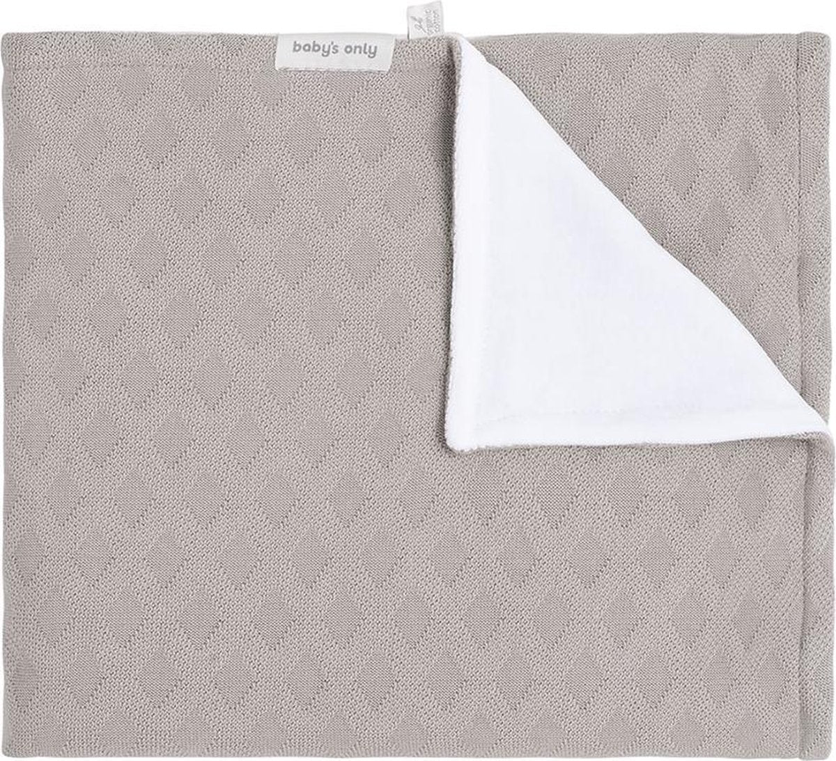 Baby's Only Wiegdeken chenille Reef - Urban Taupe - 70x95 cm