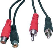 2x RCA mannelijk - 2x RCA vrouwelijk 2