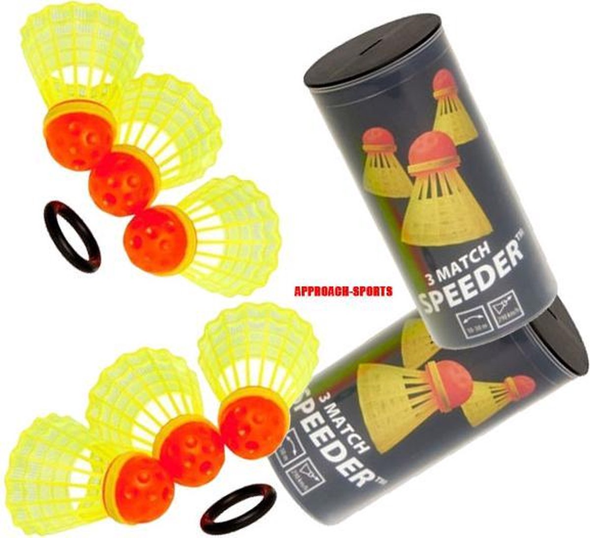 Speedminton® 6 Match Speeders - Speed badminton