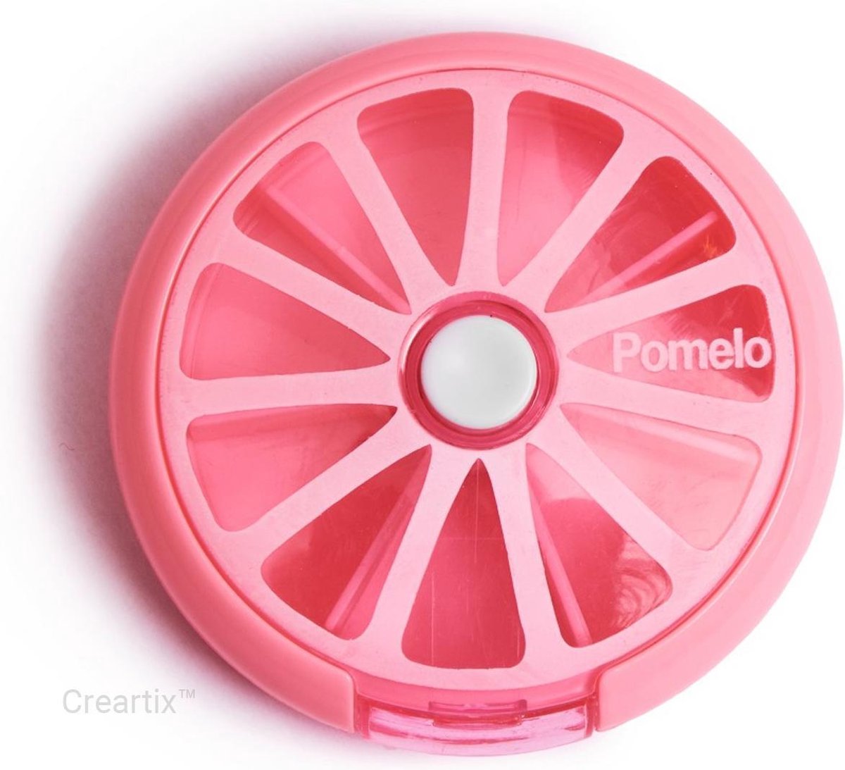 Creartix Fruitige Pillendoos 7 dagen - 7 compartimenten - Compact & Eenvoudig - Pomelo