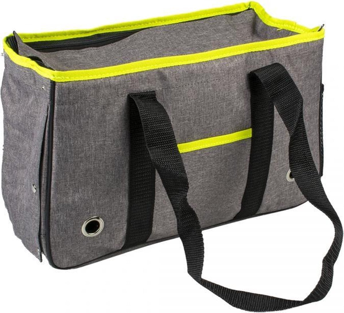 Duvo draagtas voor hond of kat Lyon travel bag Grijs 38x15x25cm waterbestendig tot 6kg hondendraagtas