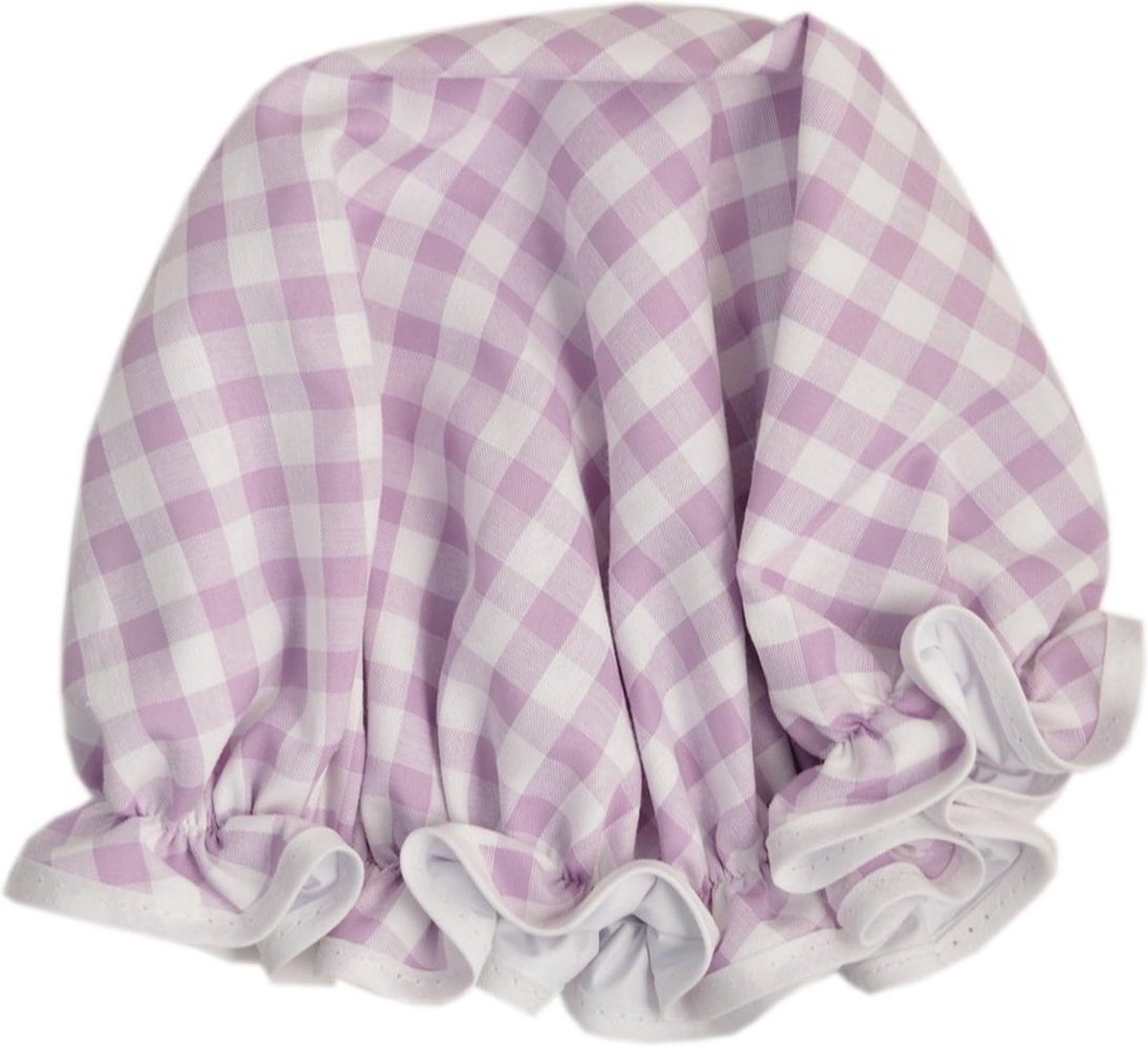 Vagabond Traditionele Engelse Douchemuts - Lilac Gingham