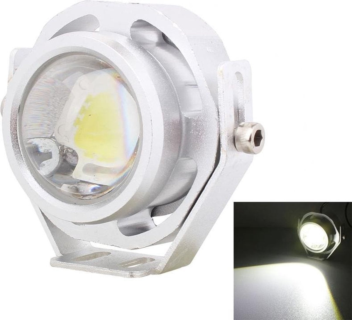 10 W 500LM Wit Licht 6500 K COB LED Wired Hexagon Eagle Eyes Auto Mistlamp