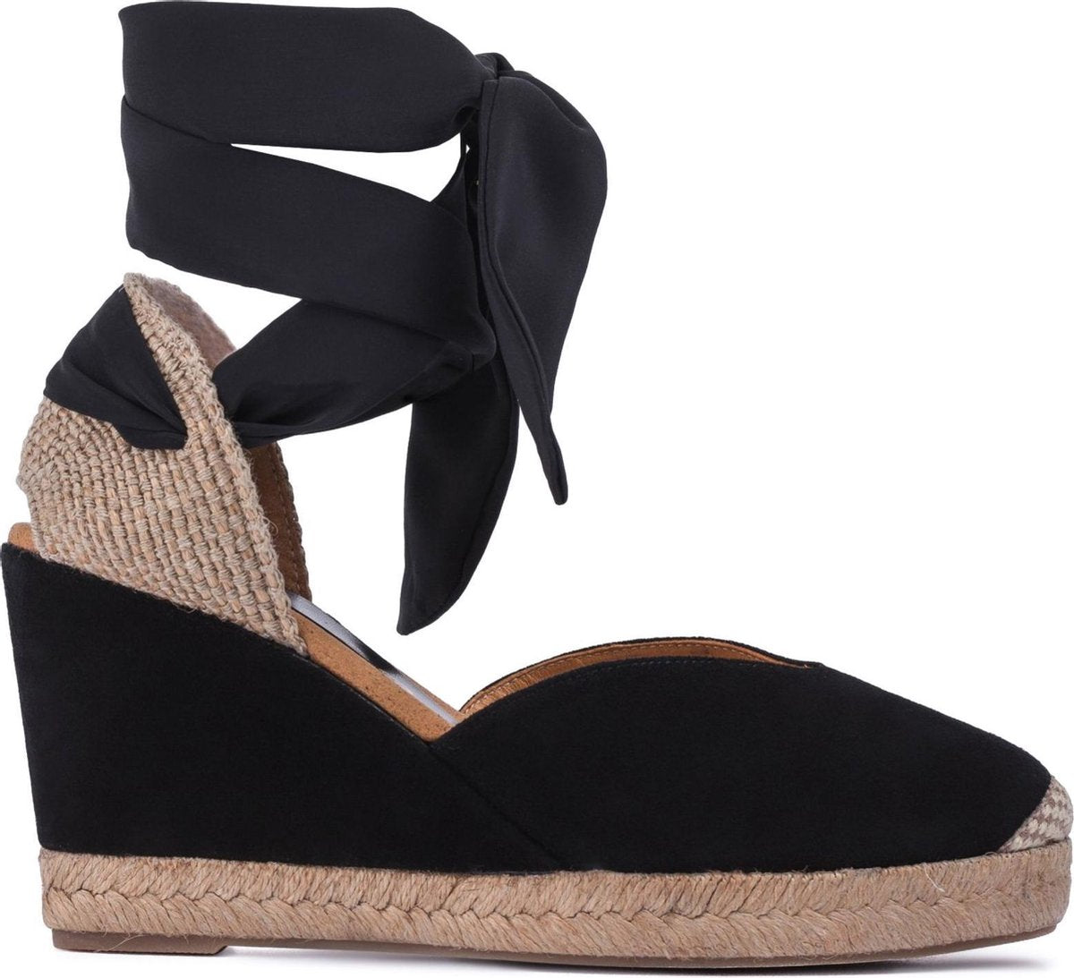 Unisa Vrouwen Espadrilles -  Chufy - Zwart - Maat 40