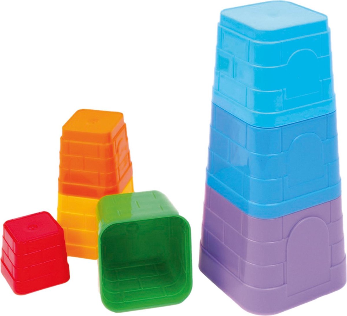 Bino Strandspeelset Piramide Junior 38 Cm 7-delig