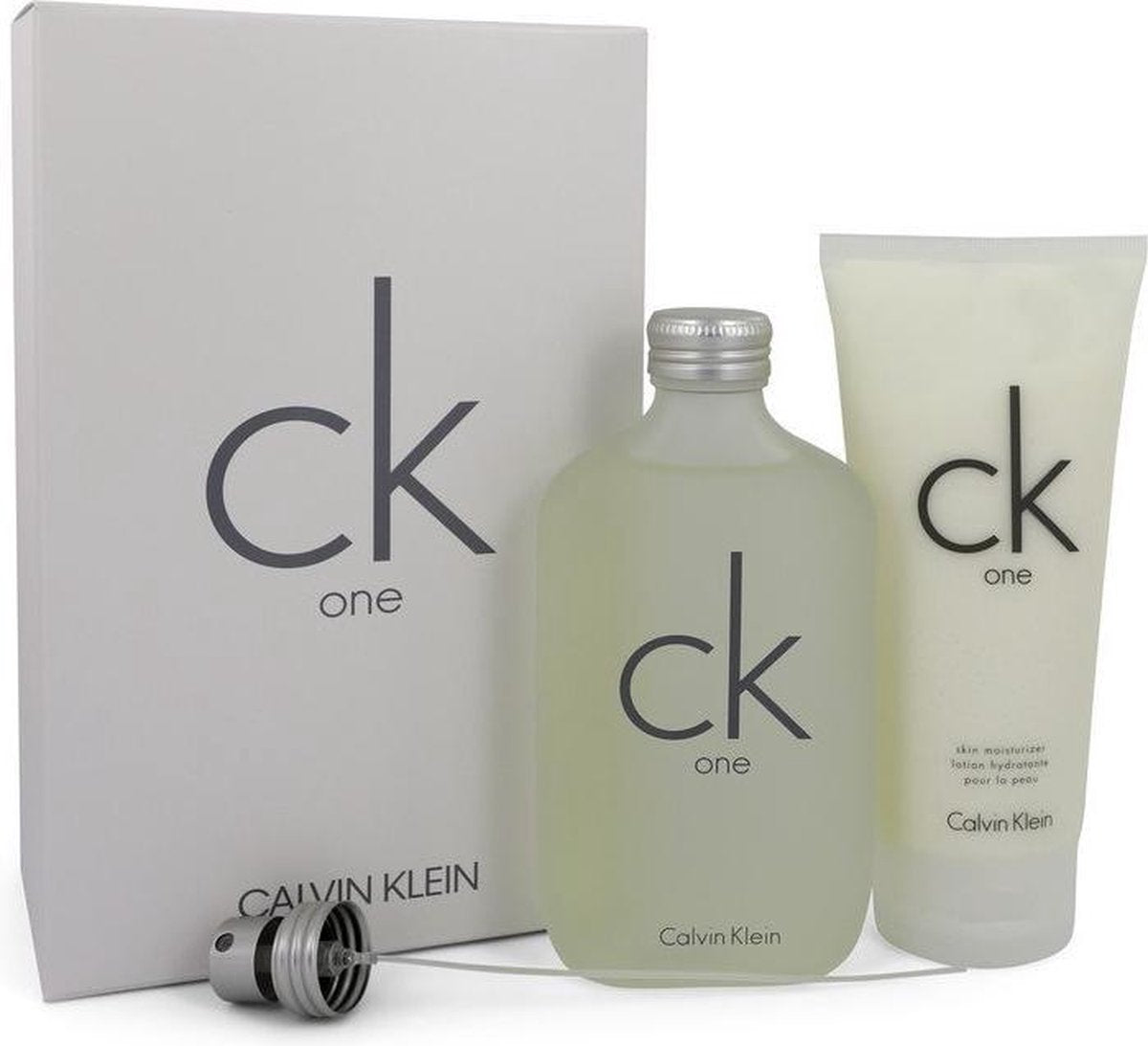 Calvin Klein Ck One Eau De Toilette Spray + Body Moisturizer For Men Gift Set Set
