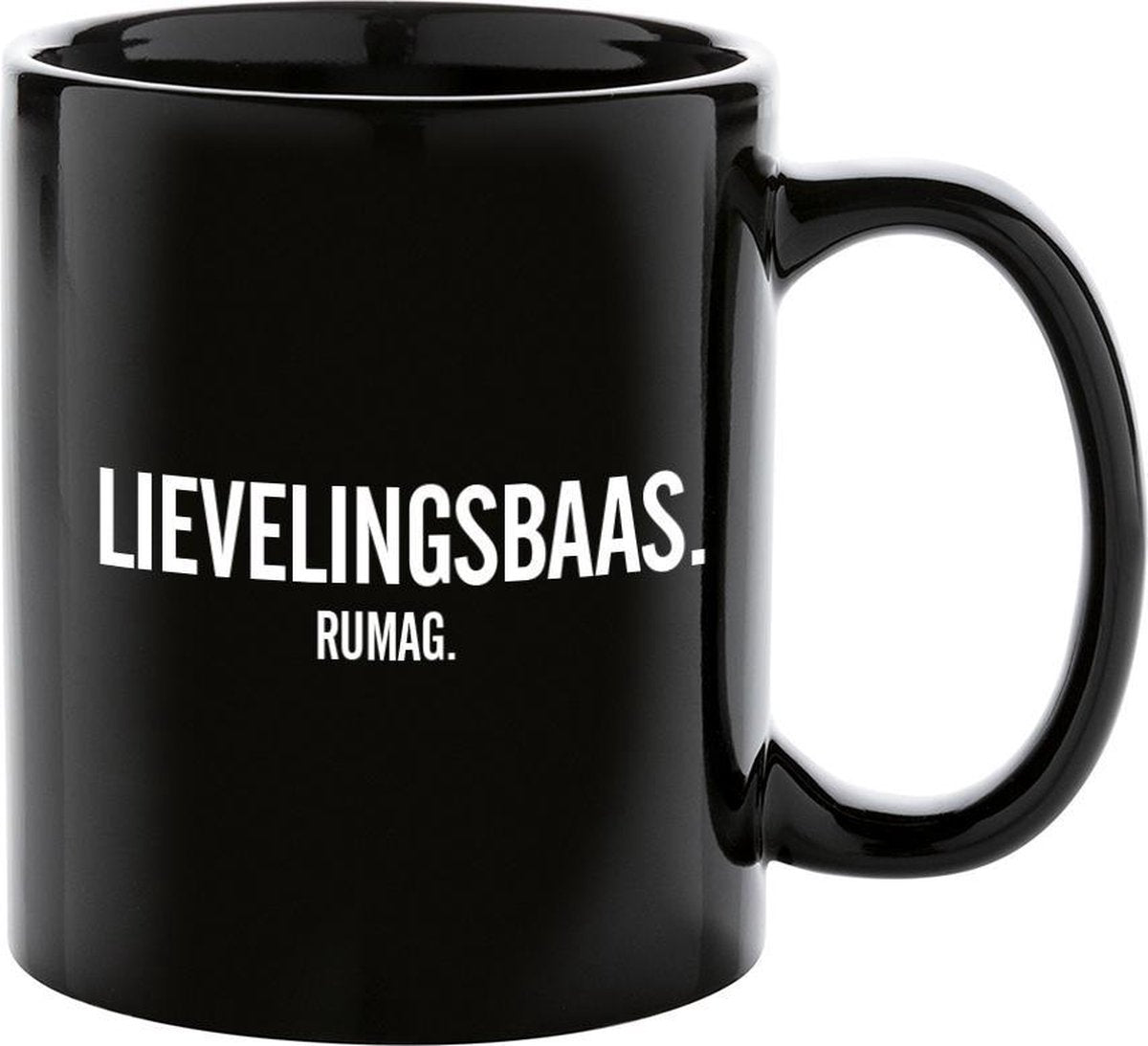 RUMAG Lievelingsbaas Mok Zwart