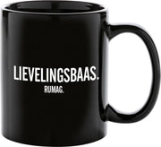 RUMAG Lievelingsbaas Mok Zwart