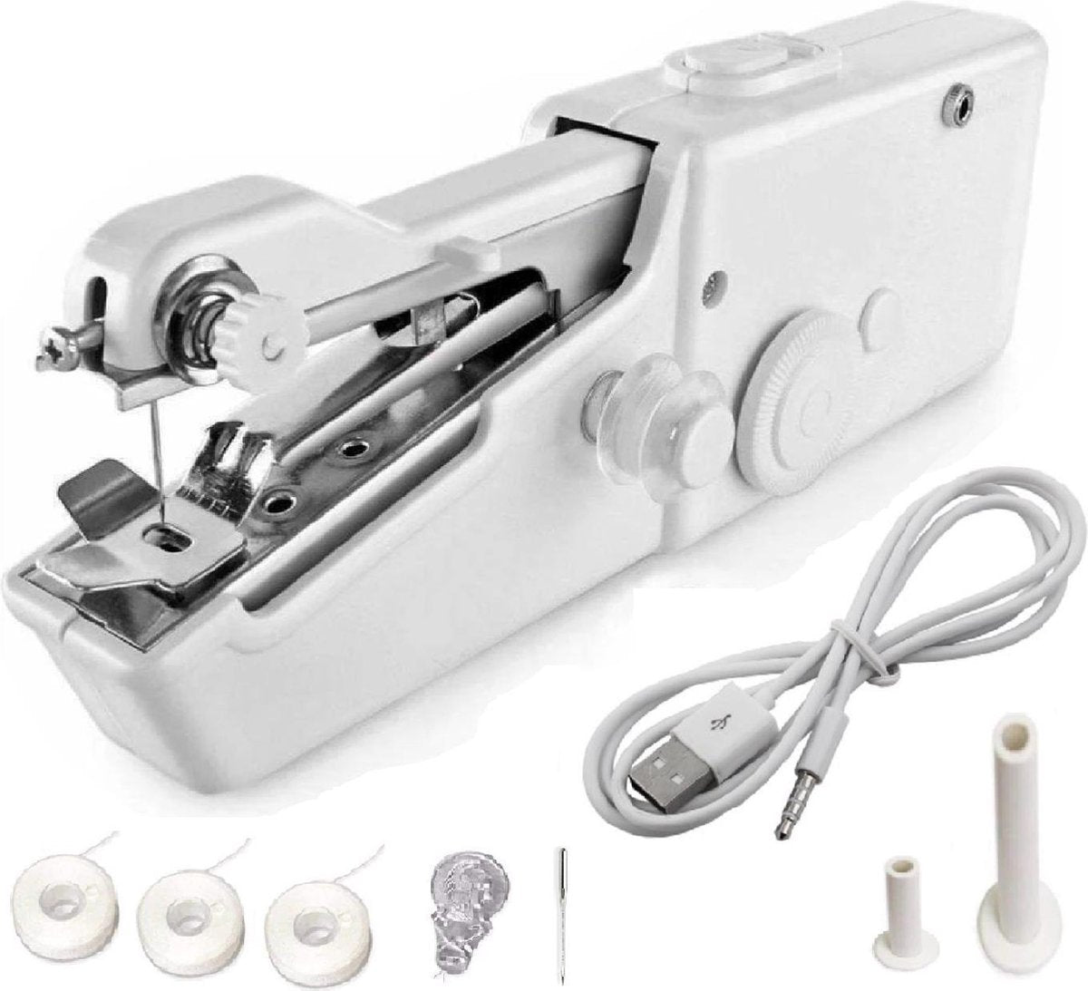 Handy Stitch – PREMIUM Handnaaimachine Met USB Kabel en Accessoires