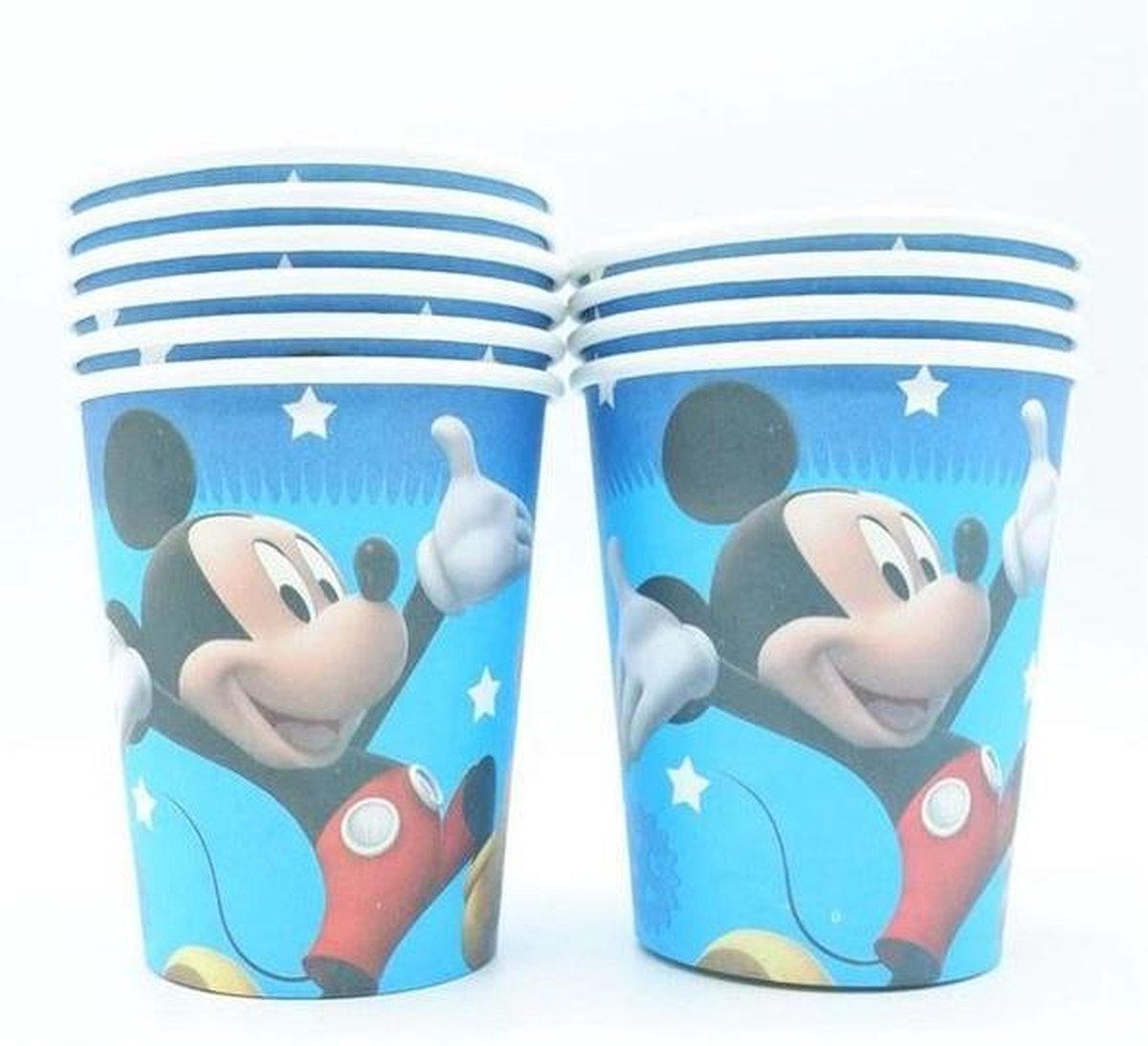10 stuks kartonnen Mickey Mouse bekers