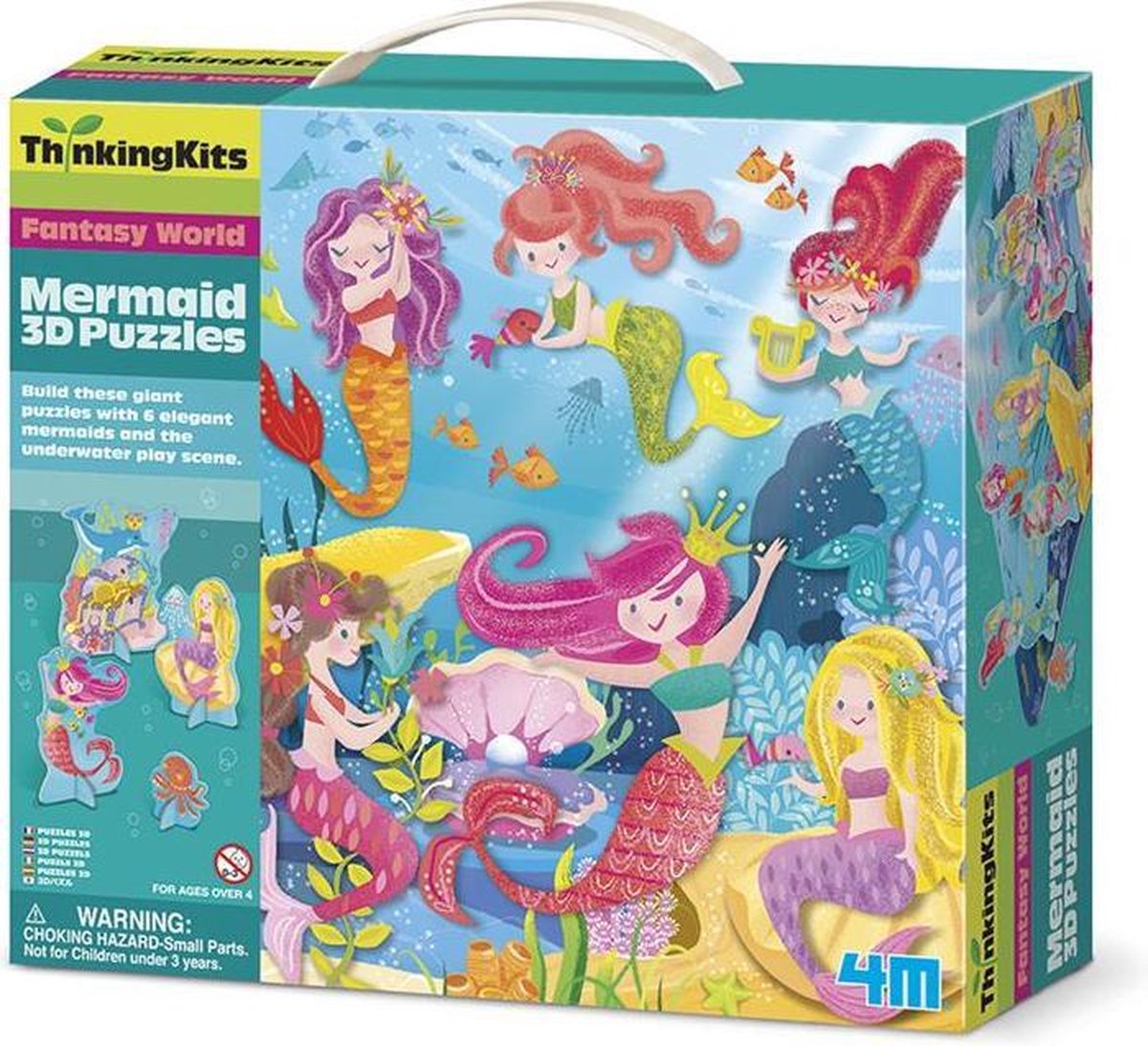 4M ThinkingKits: 3d puzzel - zeemeermin 49x49cm