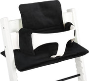 Ukje Kussenset voor Stokke Tripp Trapp - Luxe - Zwart velvet