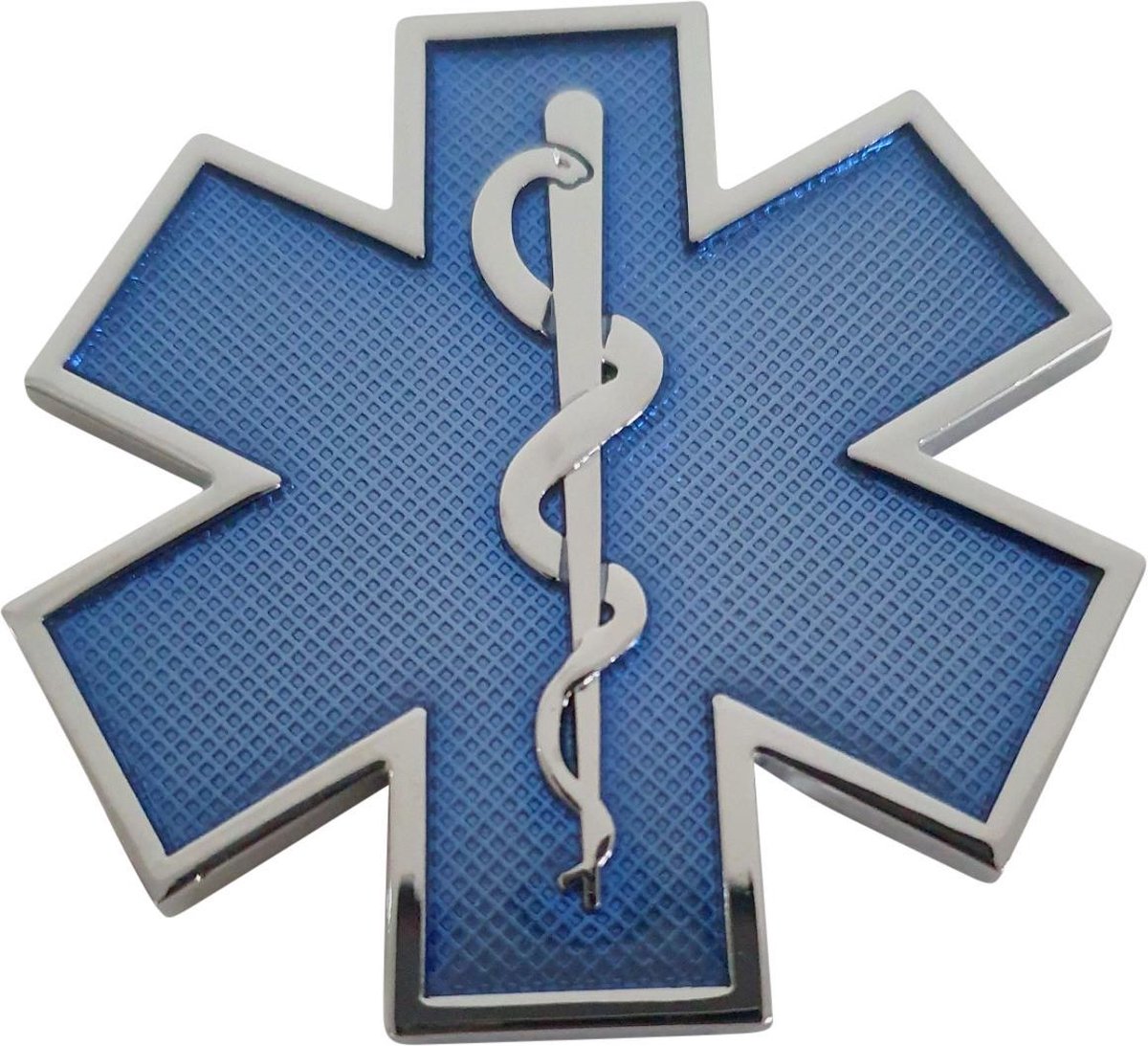 3D Metalen ‘Sticker’ STAR OF LIFE Blauw