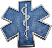 3D Metalen ‘Sticker’ STAR OF LIFE Blauw