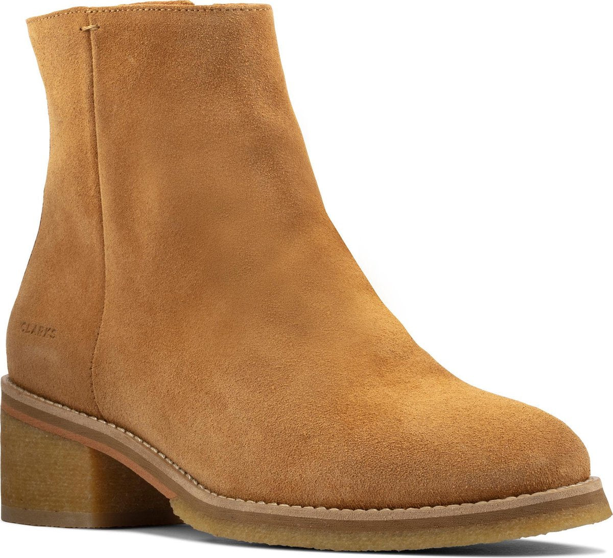 Clarks - Dames schoenen - Amara Crepe - D - tan suede - maat 38