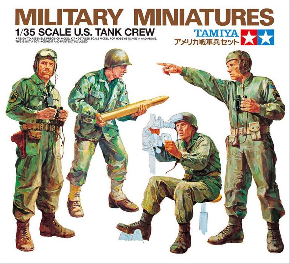 Tamiya WWII U.S. Tank Crew + Ammo by Mig lijm
