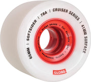 Globe Softsider 78A wielen 65 mm white red