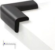 FSW-Products - 4 Stuks - Tafel Hoekbeschermers Set - Zwart - Tafelhoek Beschermers - Beschermhoeken - Veiligheid Baby Peuter en Kind - Zelfklevende tafelhoek beschermers - Met bevestiging materiaal - Zelfklevende buffers - Tafelbuffer – Foam